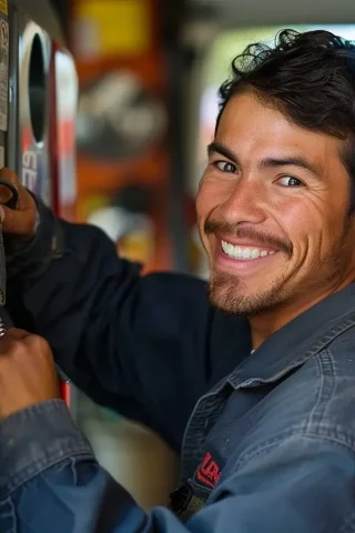 Der lächelnde Schlosser führt Autoöffnungen in Weeze durch